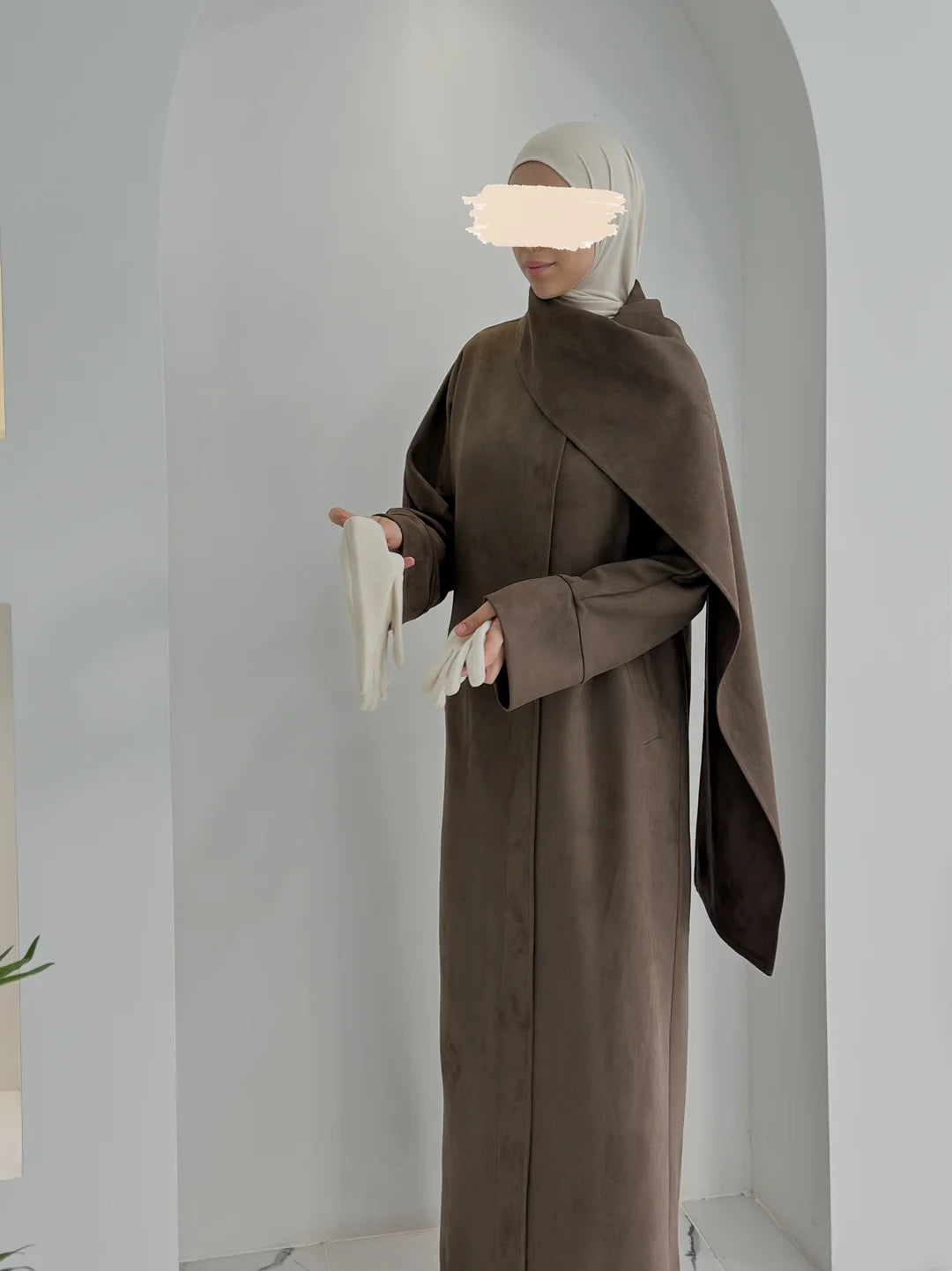 Süet Atkılı Vizon