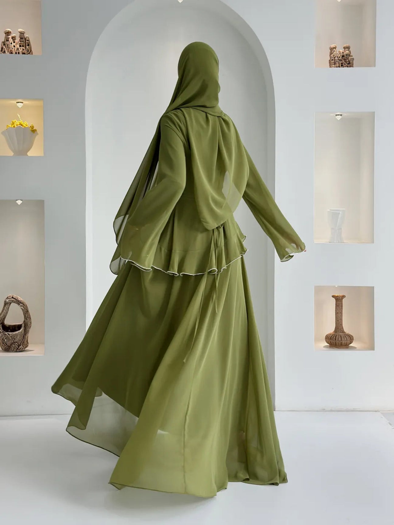 Nil Şifon Yağ Yeşili